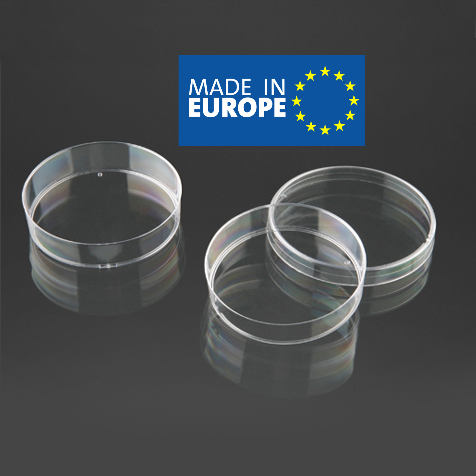 Чашка Петрі Promed® діаметр 60 мм, стерильна (з трьома вентиляційними отворами, з PS), 10 шт., F.L.MEDIСAL s.r.l, Італія